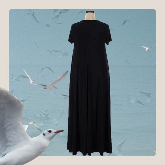 Lane Bryant Dress 14/16  1X Short Sleeve Black Cage Midi NEW NWT - Picture 6 of 8